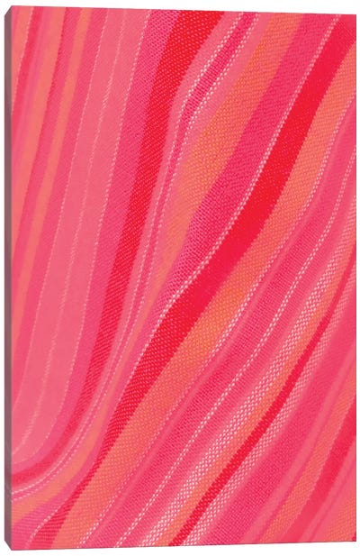 Abstract Stripe Waves Pattern Canvas Art Print - Beli