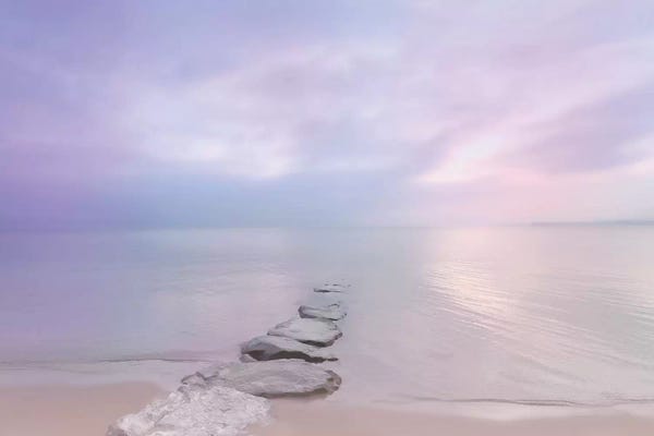 Large Coastal Art - Canvas Prints: Morning Light by Beli