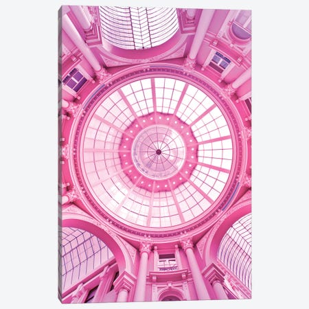Pink Architecture Monument Canvas Print #BLI71} by Beli Art Print