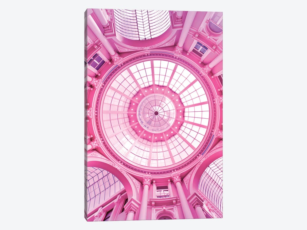 Pink Architecture Monument by Beli 1-piece Canvas Art Print