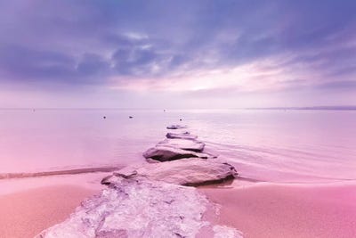 Rock The Sunset Landscape by Beli framed wall art