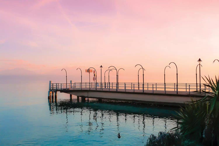 Along Geneva Lake At Sunset