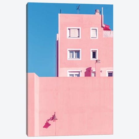 Sunny House And Blue Sky Canvas Print #BLI92} by Beli Art Print