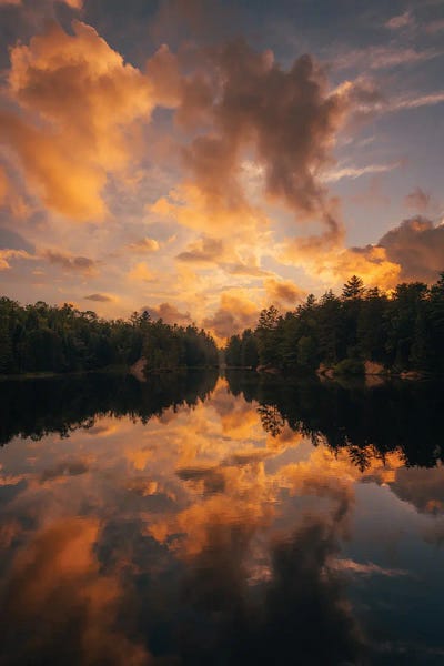 Lake Sunrises & Sunsets: Horseshoe Lake Sunset by Jon Bilous