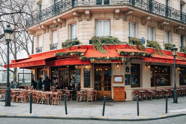 Canvas Print: La Brasserie De L'Isle Saint-Louis II by Jon Bilous