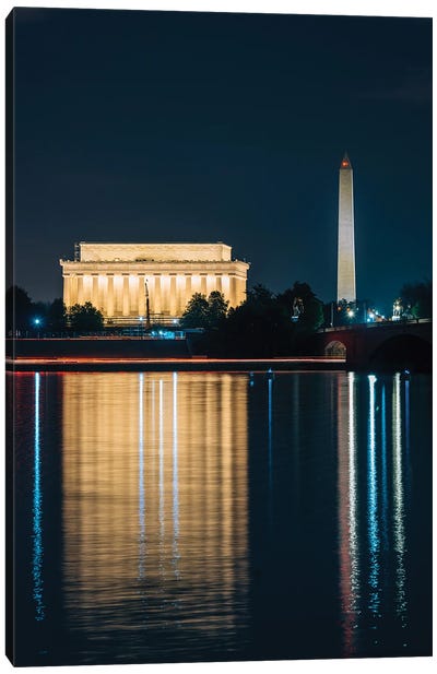 Lincoln & Washington I Canvas Art Print - Jon Bilous