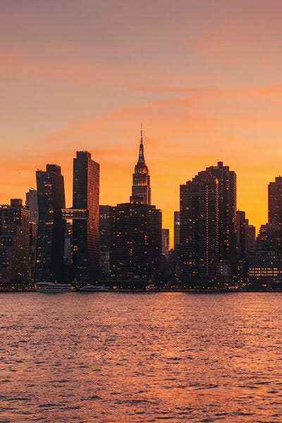 New York City Skylines: Long Island City Sunset II by Jon Bilous