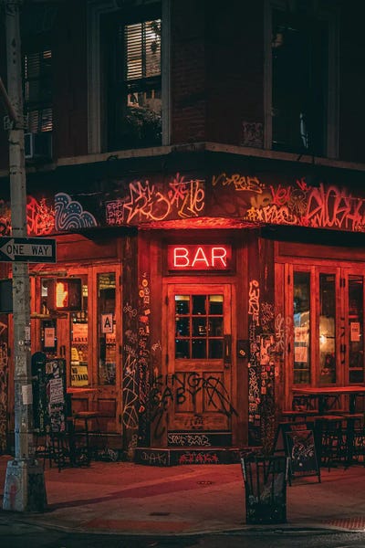 New York City: Bar, East Village by Jon Bilous