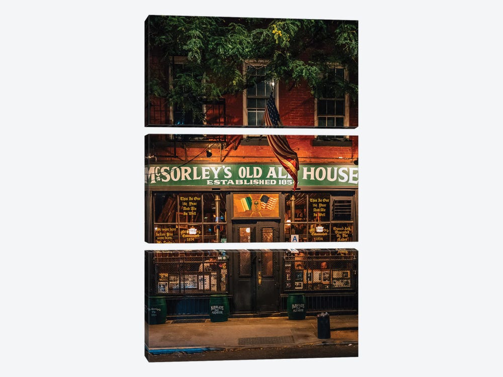 Mcsorley's Old Ale House by Jon Bilous 3-piece Canvas Artwork