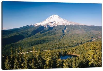 Mount Hood And Mirror Lake II Canvas Art Print - Cascade Range Art