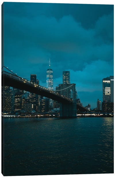 NYC Skyline From Dumbo I Canvas Art Print - Brooklyn Bridge