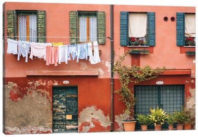 Out To Dry Canvas Art Print - Laundry Room Art