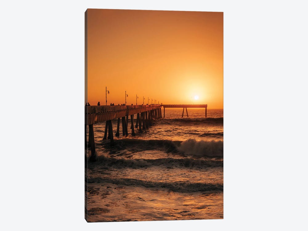 Pacifica Pier Sunset by Jon Bilous 1-piece Canvas Art