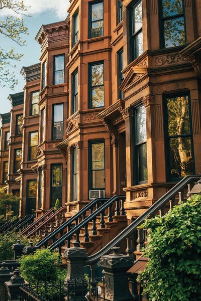 New York: Park Slope Brownstones by Jon Bilous