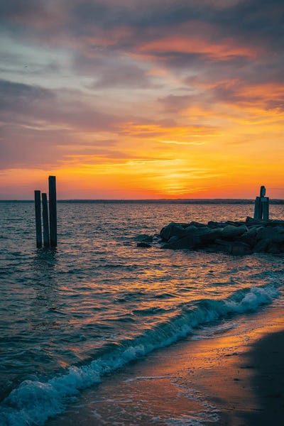 Point Judith Sunset by Jon Bilous art print