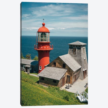 Pointe-à-la-Renommée Lighthouse Canvas Print #BLJ160} by Jon Bilous Canvas Artwork
