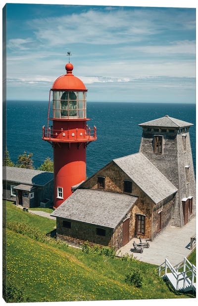 Pointe-à-la-Renommée Lighthouse Canvas Art Print - Quebec Art