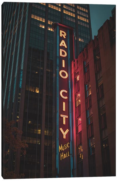 Radio City Canvas Art Print - Novelty City Scenes