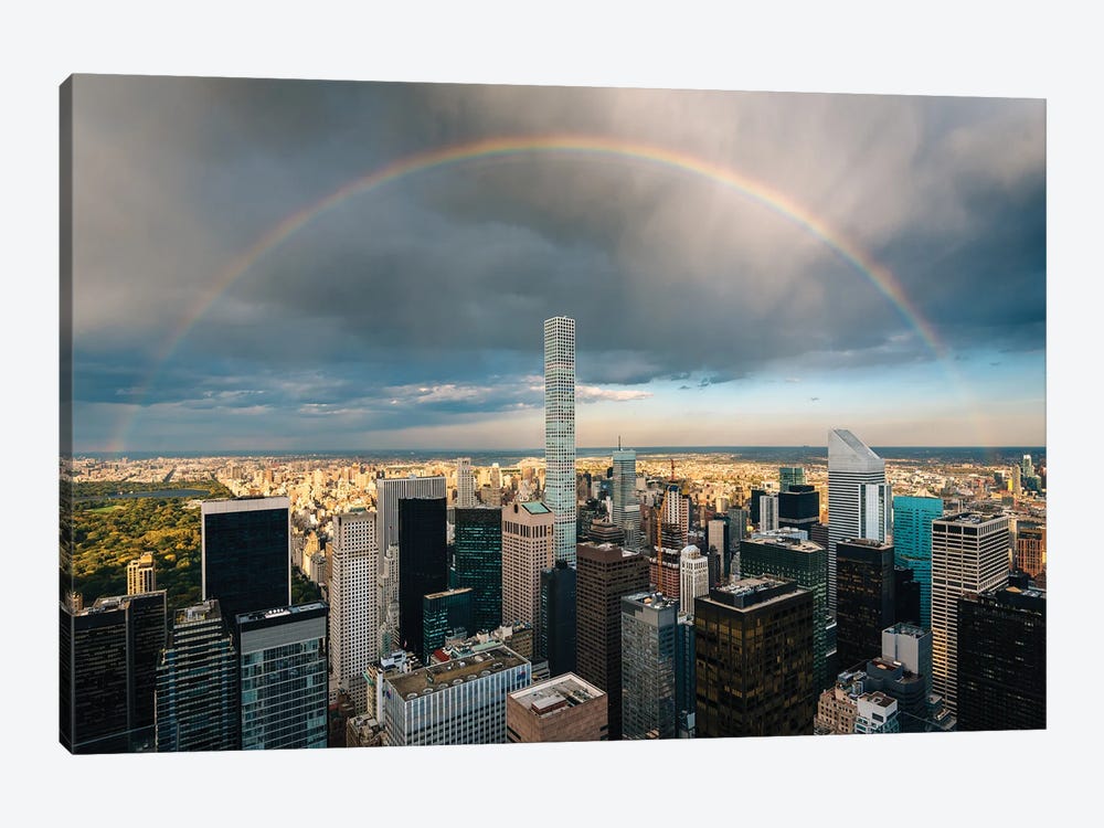 Rainbow Over Midtown II by Jon Bilous 1-piece Art Print
