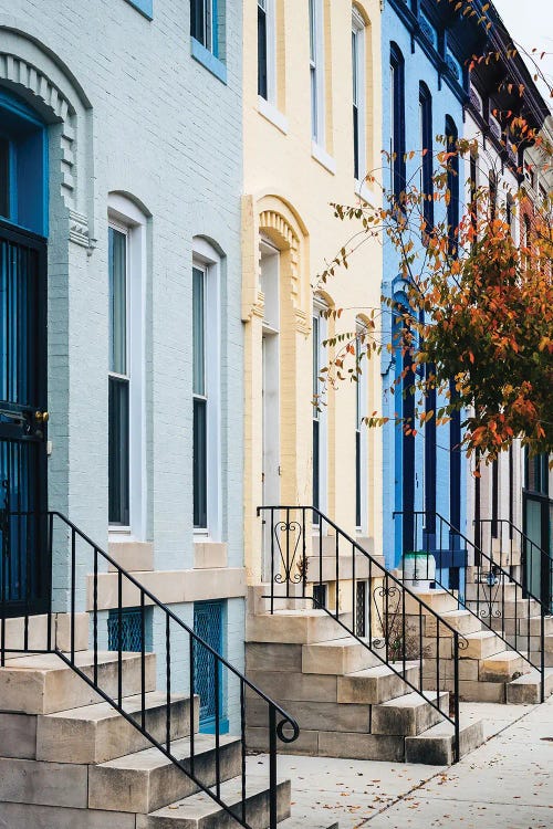 Row Houses On 26th by Jon Bilous wall art