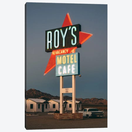Roy's On Route 66, Amboy III Canvas Print #BLJ171} by Jon Bilous Canvas Print