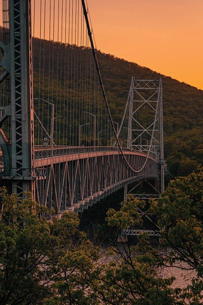 Bridges: Bear Mountain Bridge Sunset by Jon Bilous