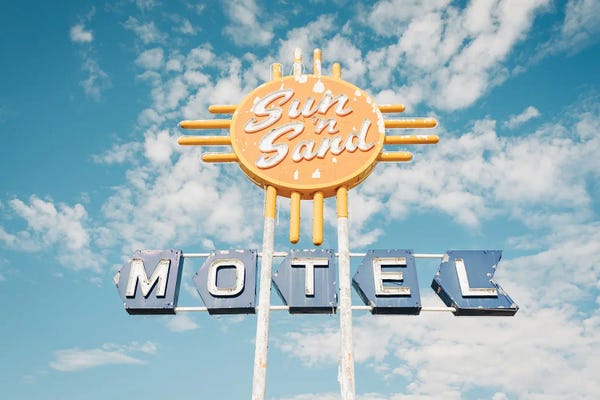 Route 66: Sun N' Sand Motel, Route 66 by Jon Bilous