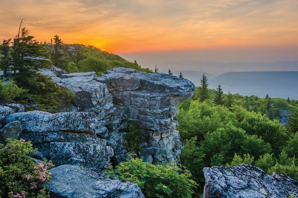 Large Photography - Canvas Prints: Bear Rocks Preserve by Jon Bilous