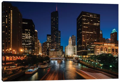 The Chicago River Canvas Art Print - Chicago Skylines