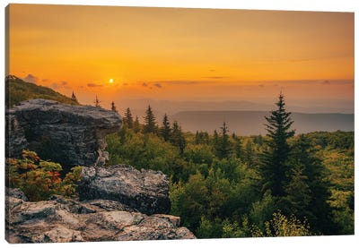 Bear Rocks Sunrise I Canvas Art Print - West Virginia Art
