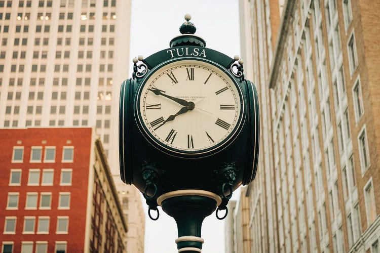 Tulsa Centennial Clock II by Jon Bilous wall art