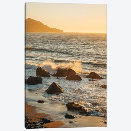 Waves Crashing, Marshall Beach Canvas Print #BLJ220} by Jon Bilous Canvas Print