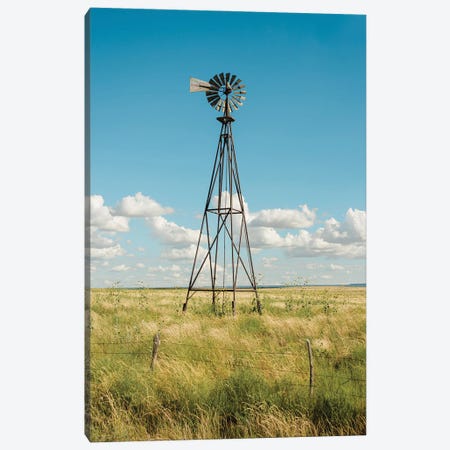 Windmill, Route 66 Canvas Print #BLJ221} by Jon Bilous Canvas Art Print