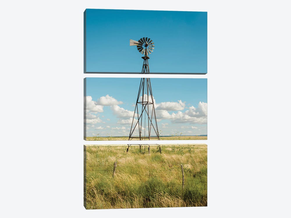 Windmill, Route 66 by Jon Bilous 3-piece Canvas Artwork