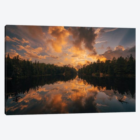 Horseshoe Lake Sunset II Canvas Print #BLJ223} by Jon Bilous Canvas Print