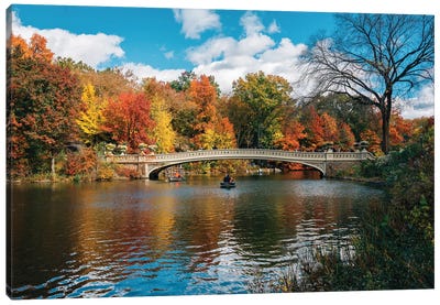 Bow Bridge Autumn I Canvas Art Print - Jon Bilous