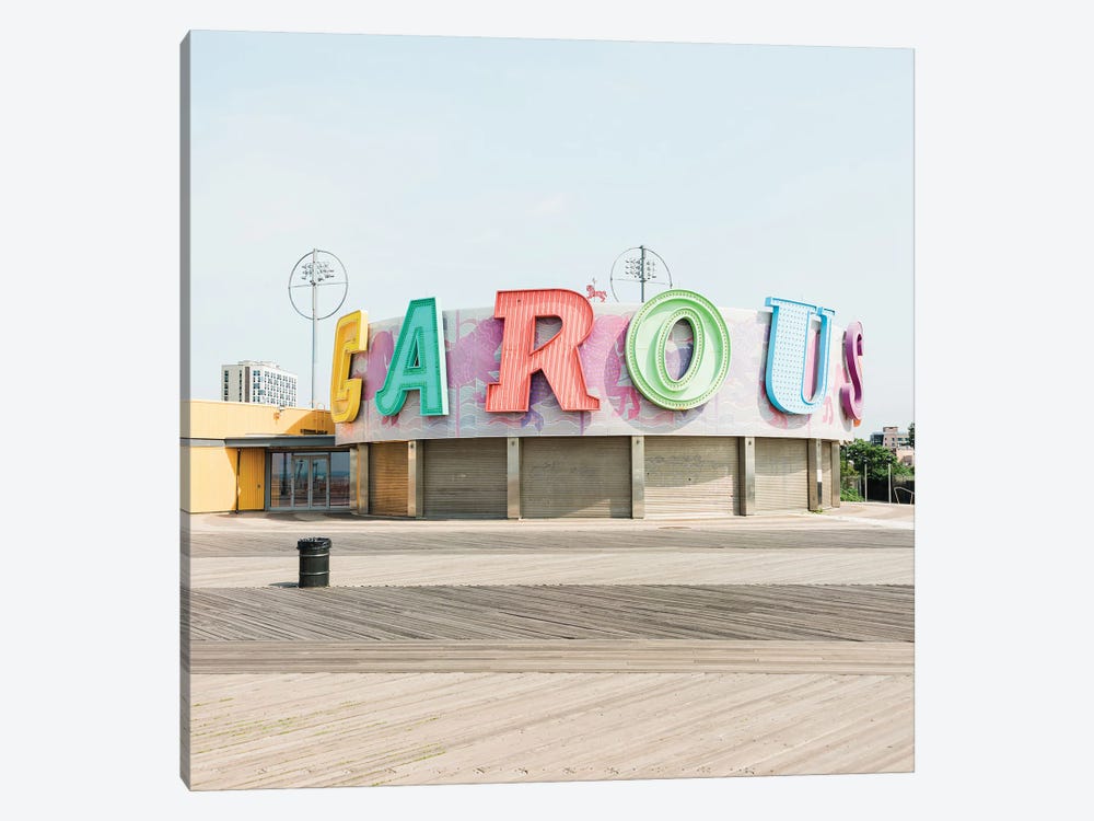 Carousel, Coney Island III by Jon Bilous 1-piece Canvas Print