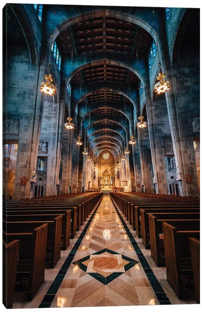 Cathedral Of Mary Our Queen Canvas Art Print - Dark Academia