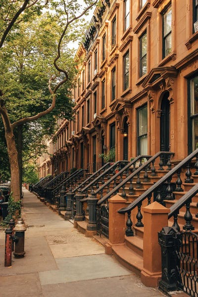 U.S. Cities: Cobble Hill Brownstones I by Jon Bilous