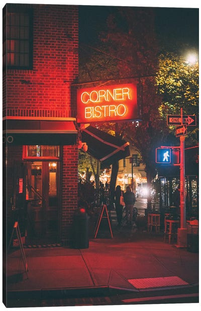 Corner Bistro Canvas Art Print - Restaurant & Diner Art