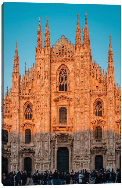 Duomo Di Milano II Canvas Art Print - City Sunrise & Sunset Art