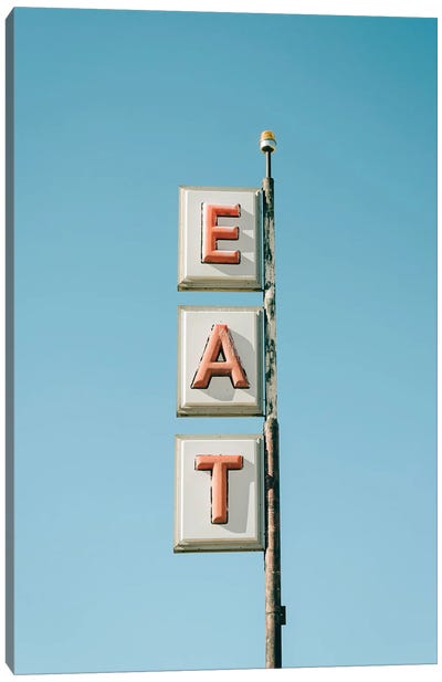 Eat In San Jon Canvas Art Print - Read the Signs