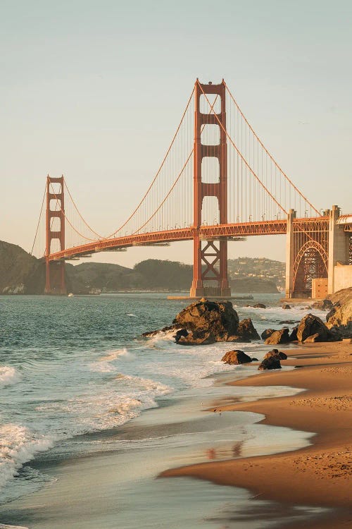 Golden Gate From Marshall's Beach I by Jon Bilous wall art