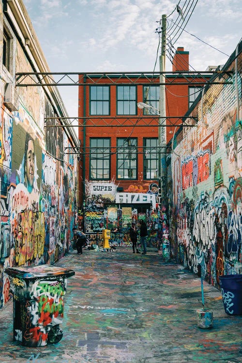 Graffiti Alley, Baltimore by Jon Bilous wall art