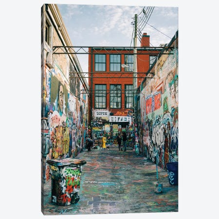 Graffiti Alley, Baltimore Canvas Print #BLJ94} by Jon Bilous Canvas Print