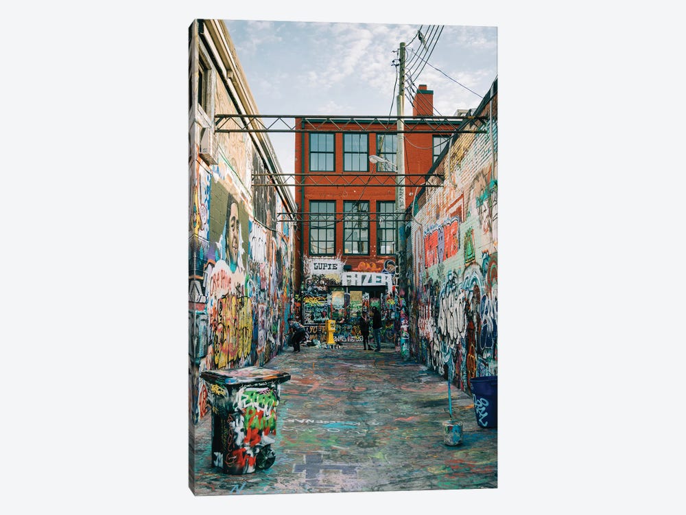 Graffiti Alley, Baltimore by Jon Bilous 1-piece Canvas Artwork