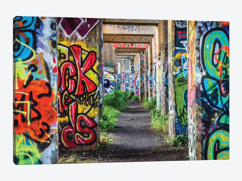 Graffiti Pier III by Jon Bilous 1-piece Canvas Print