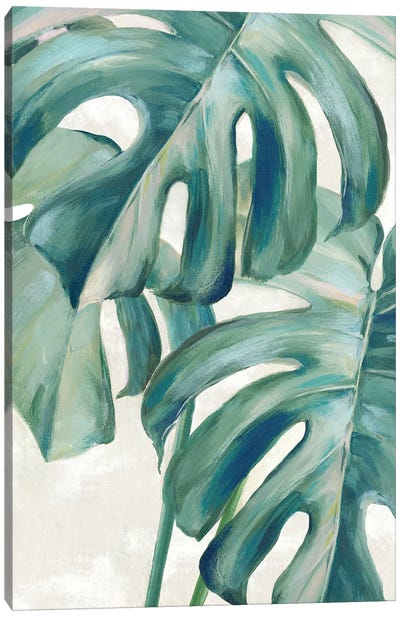 Jungle Symphony II Canvas Art Print - Turquoise Art