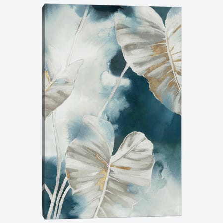 Blue Tropical Palms Canvas Print #BLK8} by Alex Black Art Print