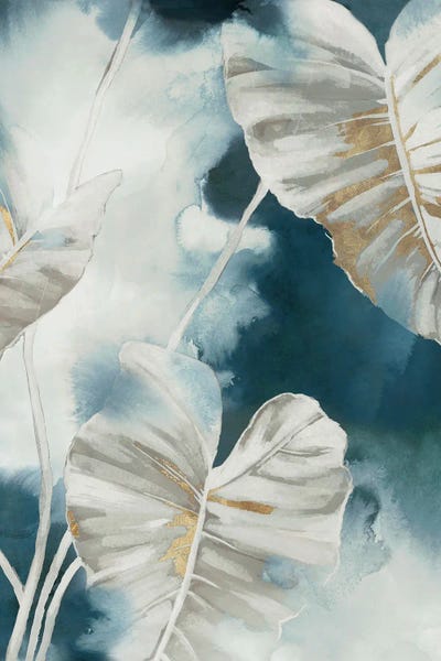 Alex Black: Blue Tropical Palms by Alex Black